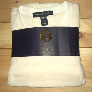 Satin trim plush pajama set